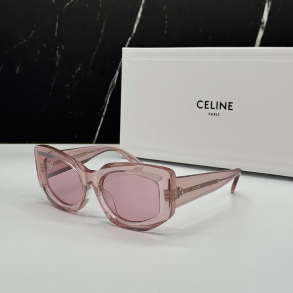 NEW CL40277F 72Y CELINE SUNGLASSES PINK WOMEN EYEWEAR CELINE - Picture 1 of 12